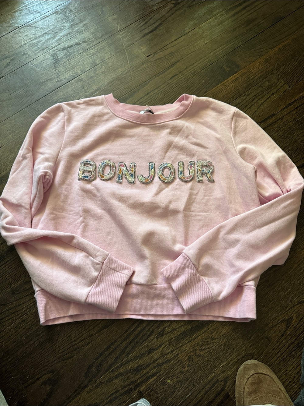 Endless Rose Light Pink Crewneck Sweatshirt
